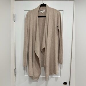 Barefoot Dreams Open-Front Cardigan in Taupe